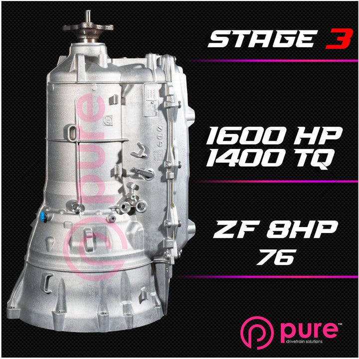 Pure Drivetrain ZF 8HP76 Stage 3 Transmission Rebuild for BMW M3 / M4 (G80/G82)