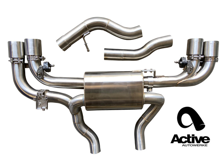 Active Autowerke valved rear axle-back exhaust for BMW M240i G42