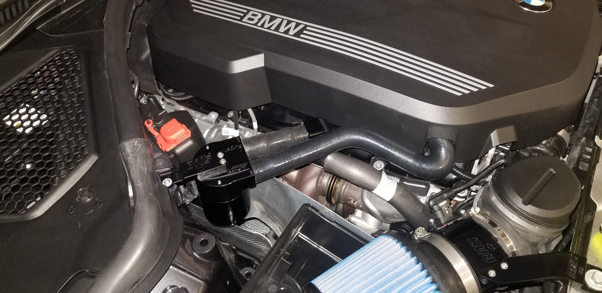 BMS oil catch can installed on G20 M340i B58 engine