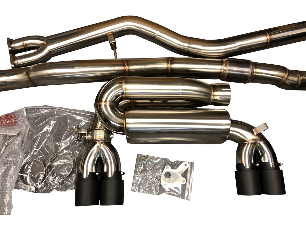 Active Autowerke F8X Signature exhaust rear section with double-walled tips