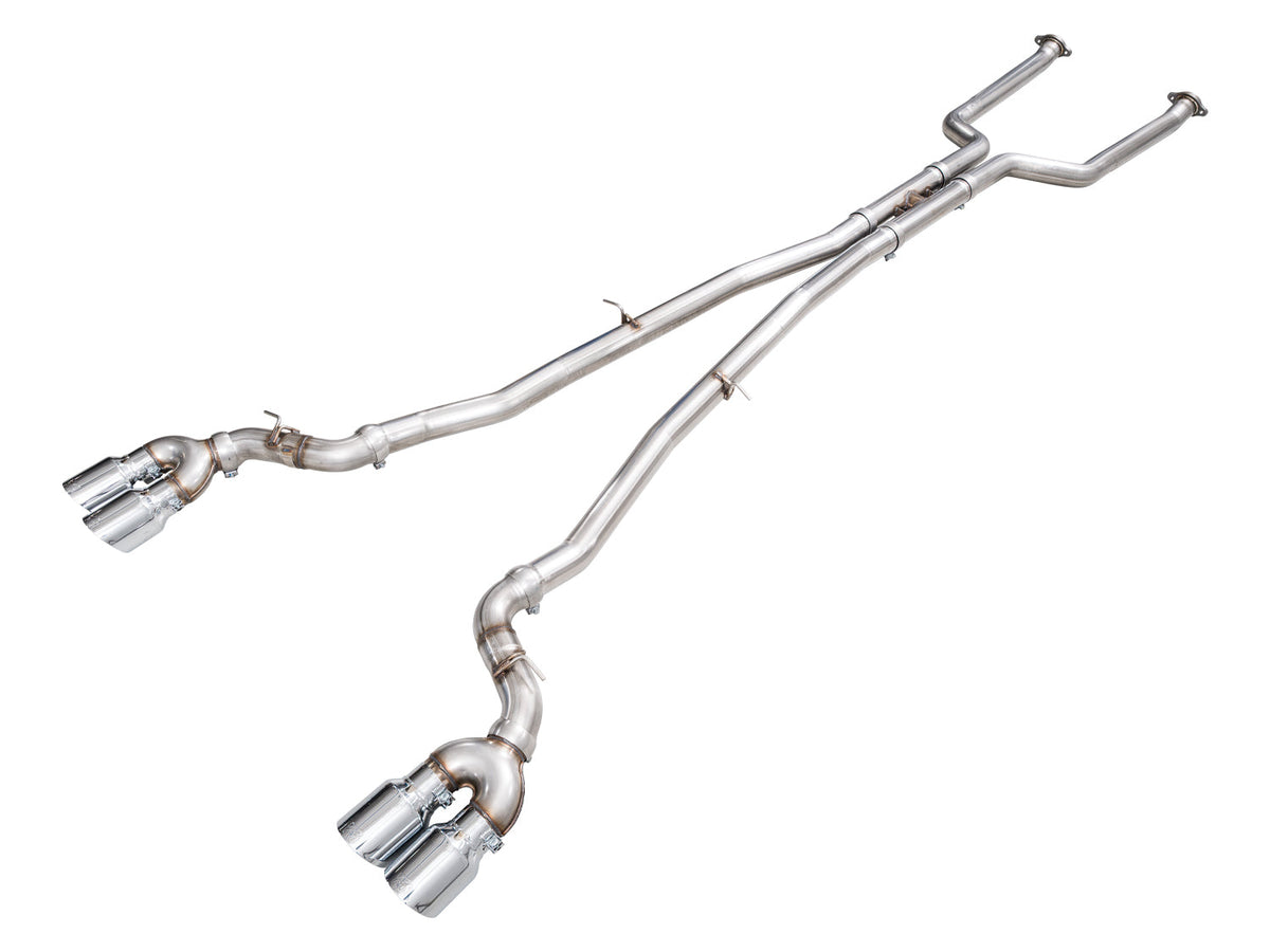 AWE Track Edition exhaust Chrome Silver tips