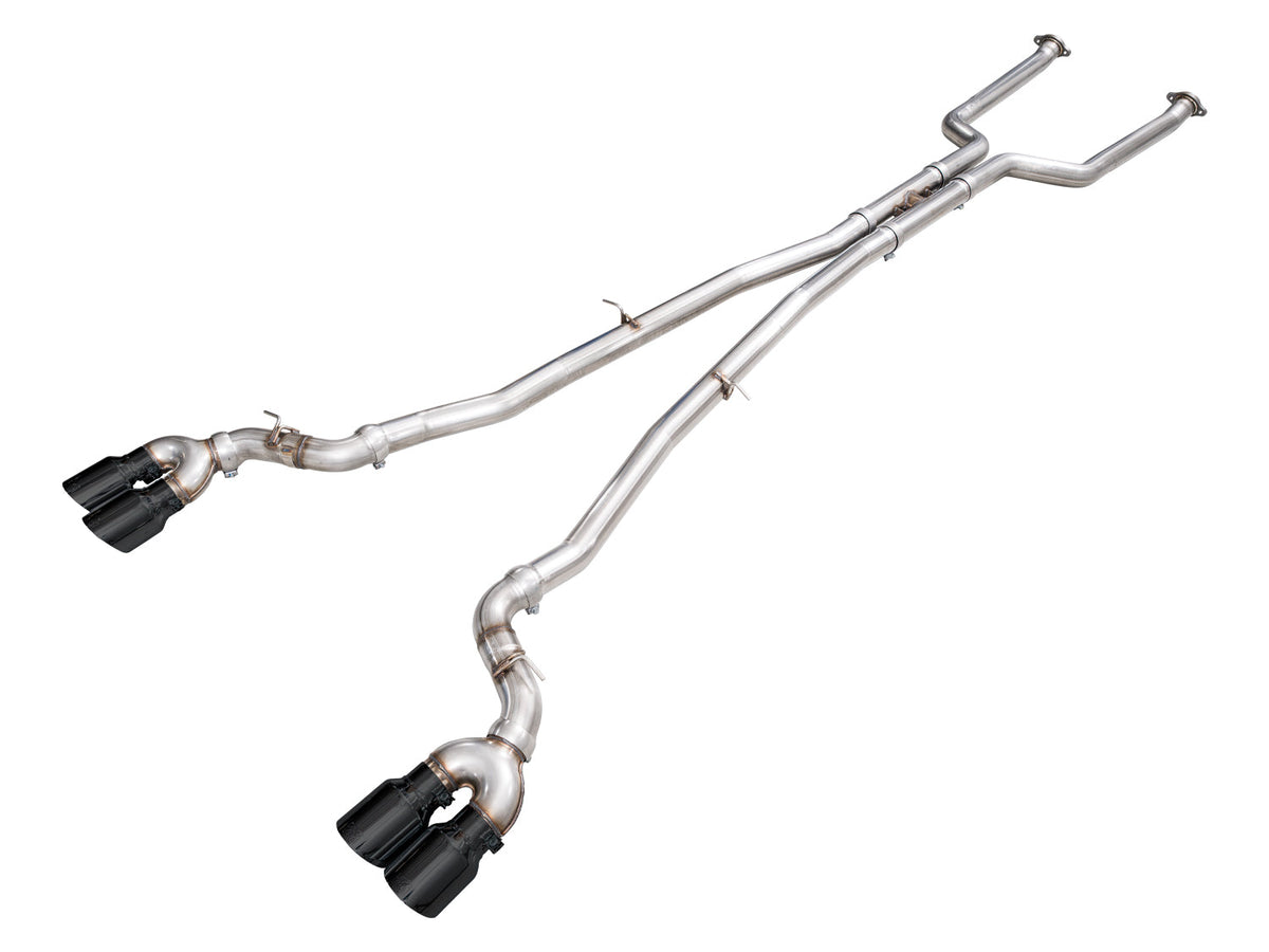 AWE Track Edition exhaust Diamond Black tips