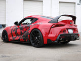 aFe Takeda cat-back exhaust installed on a Toyota GR Supra A90