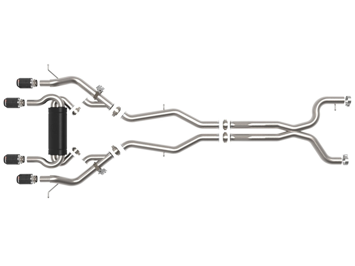 aFe MACH Force-Xp 3" to 2.5" Stainless Cat-Back Exhaust for BMW M3 / M4 (S58) (view 2)