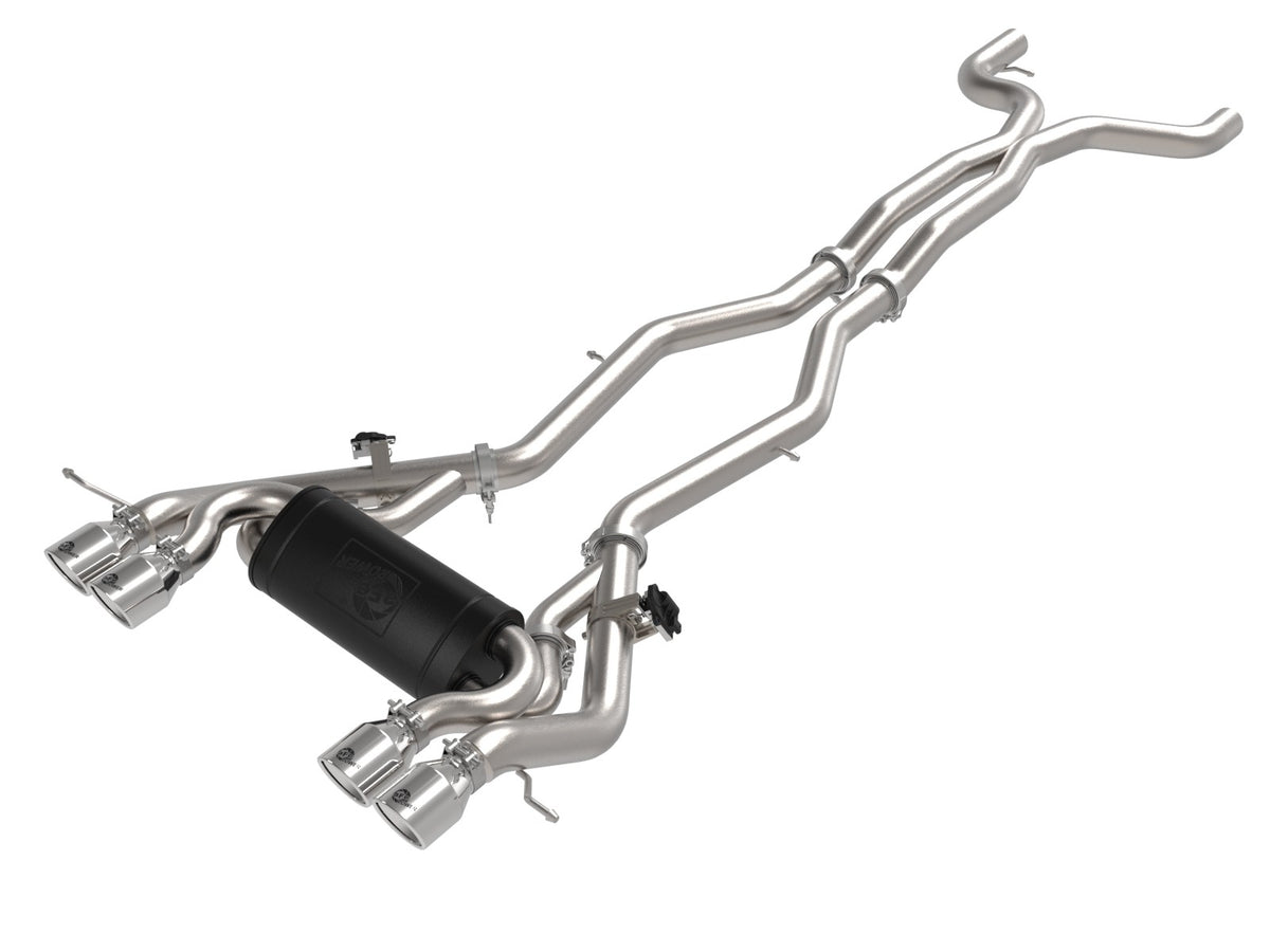 aFe MACH Force-Xp 3" to 2.5" Stainless Cat-Back Exhaust for BMW M3 / M4 (S58) (view 5)