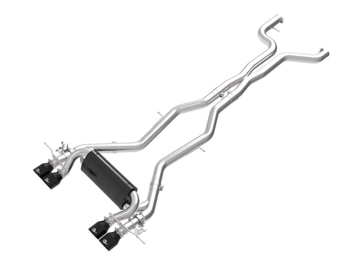 aFe MACH Force-Xp cat-back exhaust for BMW M2 G87 S58 black tip