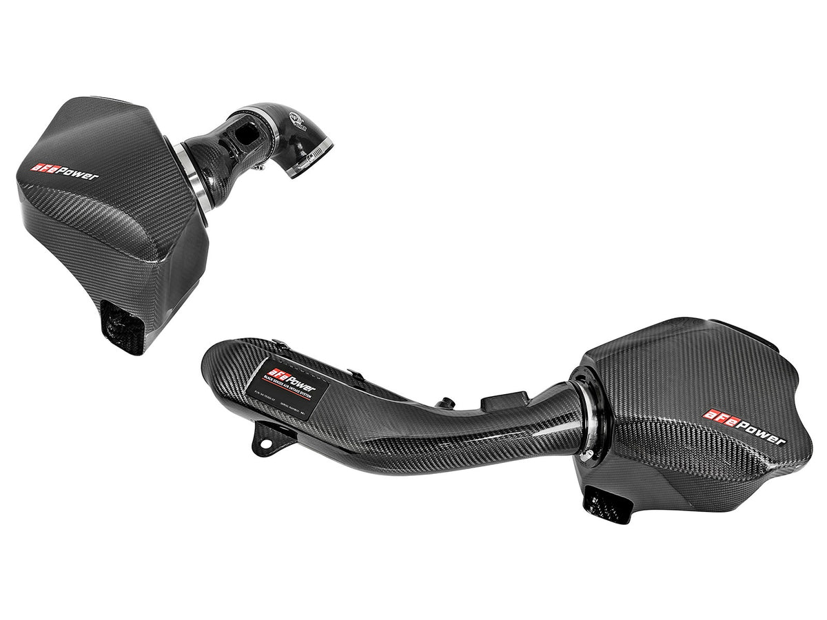 aFe Black Series Momentum carbon fiber cold air intake for BMW M3 M4 F8X S55