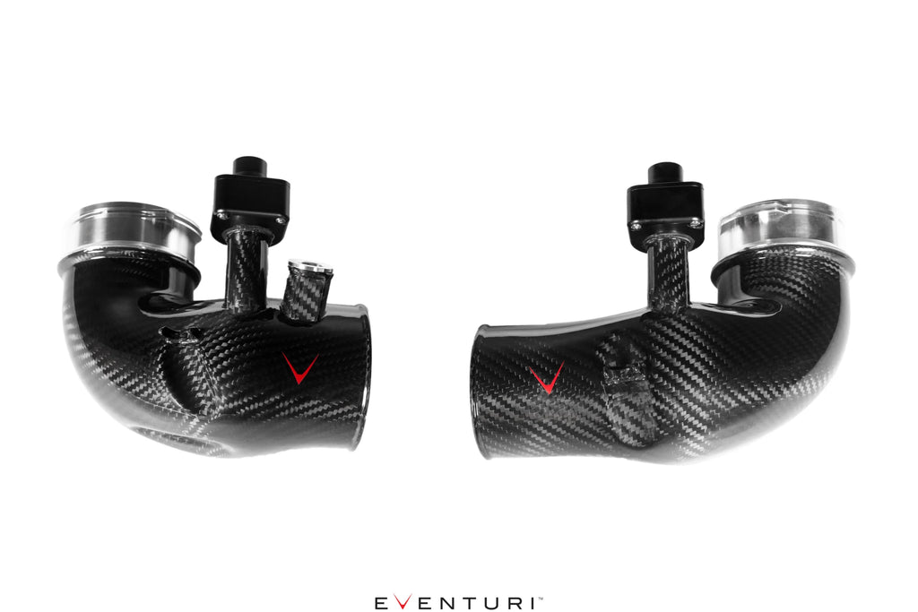 Eventuri G90 M5 turbo inlets installed