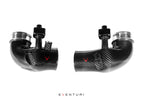 Eventuri G90 M5 turbo inlets installed