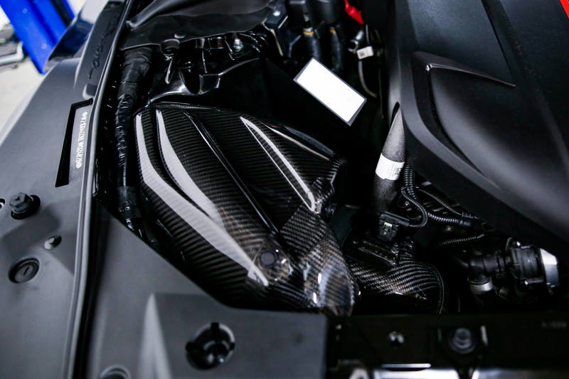 HKS Cold Air Intake Full Kit 70026-AT002 installed, GR Supra B58 engine bay