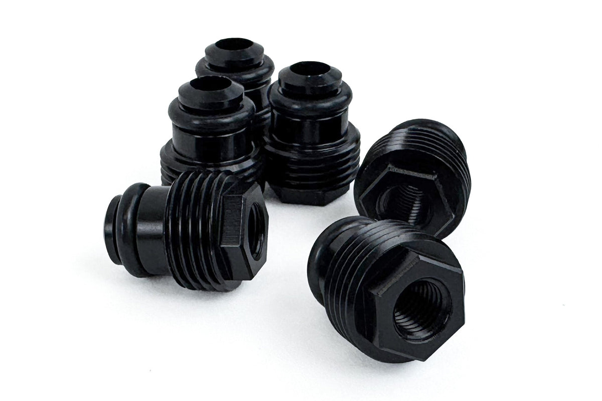 CSF #8403 nitrous jet fitting adaptor plugs for B58/S58 manifolds (view 2)