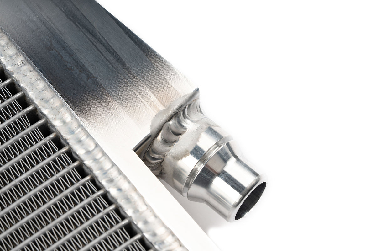 AMS Performance BMW G8X S58 Heat Exchanger installed