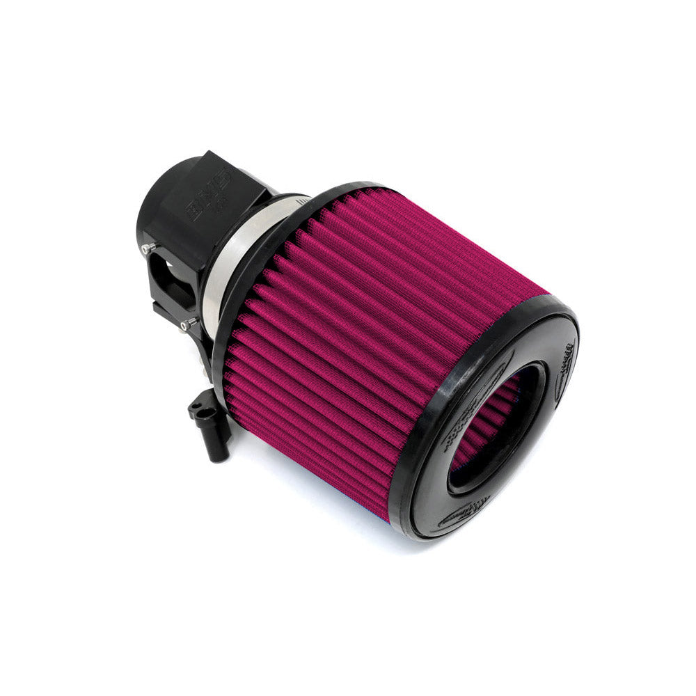 BMS billet intake for transverse B46 BMW X1 with red filter