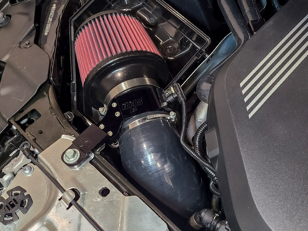 BMS B58 billet intake with silicone intake hose