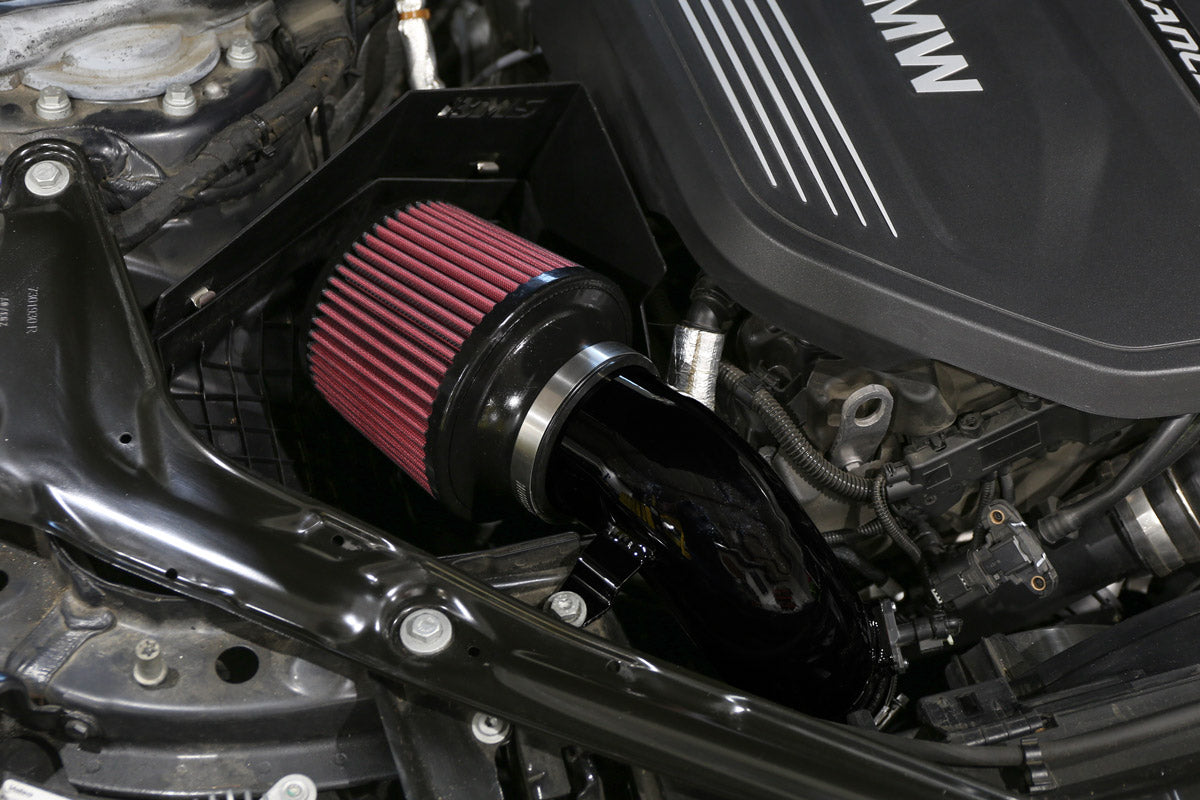 BMS Elite F-Chassis B58 intake installed - red filter