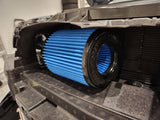 BMS front mount S58 intake filter placement behind front bumper