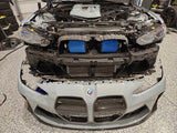 BMS front mount G8x S58 intake installed view