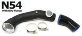 BMS N54 aluminum charge pipe with BOV flange