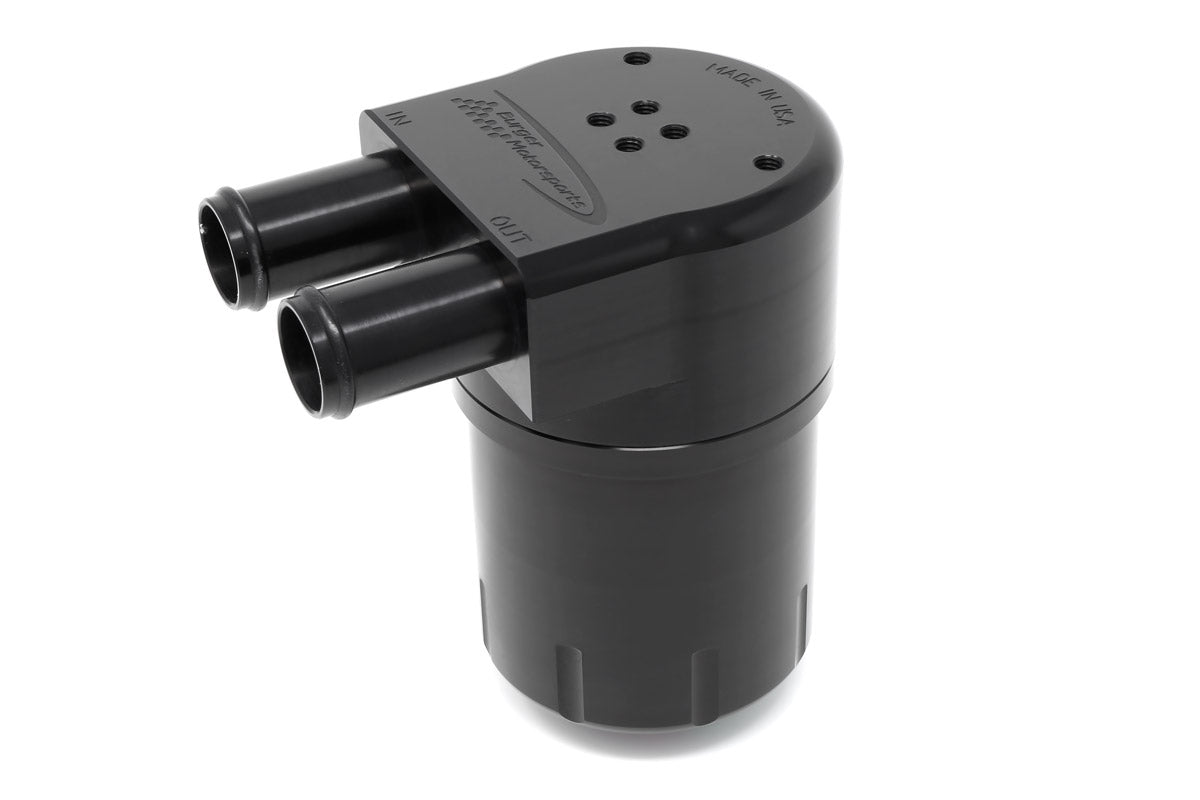 Burger Motorsports N54 535i oil catch can with bracket and hoses