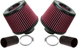 BMS Dual Cone Performance Intake for BMW N54 with twin inverted cone filters