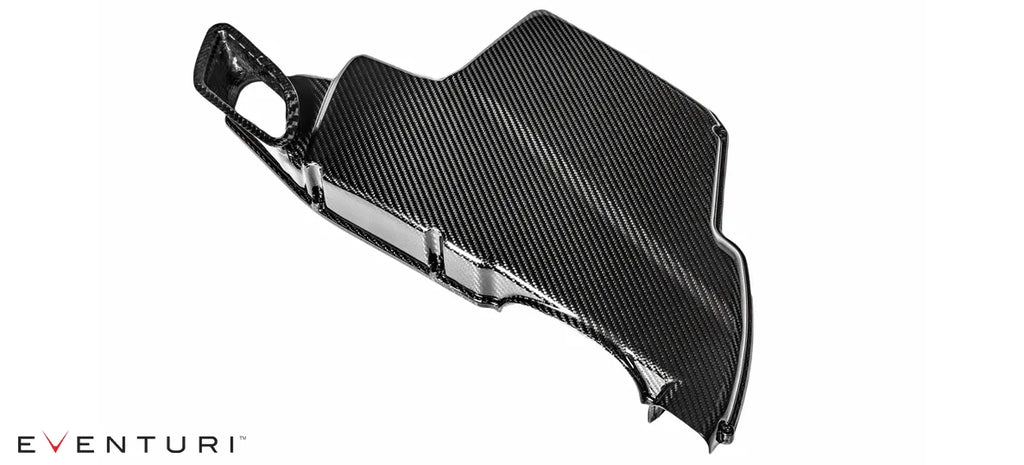 Eventuri E92 M3 carbon airbox lid installed