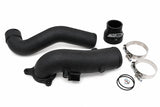 Burger Motorsports BMS Elite aluminum charge pipe in black powder coat for Gen 1 B58 BMW