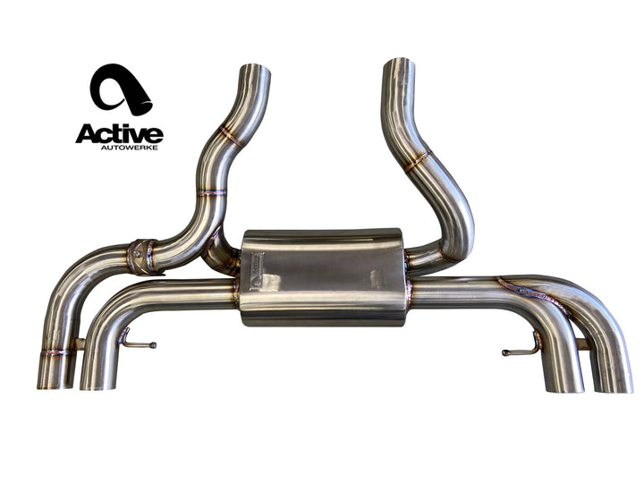 Active Autowerke valved rear axle-back exhaust for BMW M340i M440i G2X