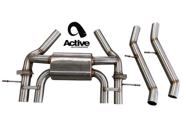 Active Autowerke Valved Rear Axle-Back Exhaust for BMW M3 (G80) / M4 (G82) (view 2)