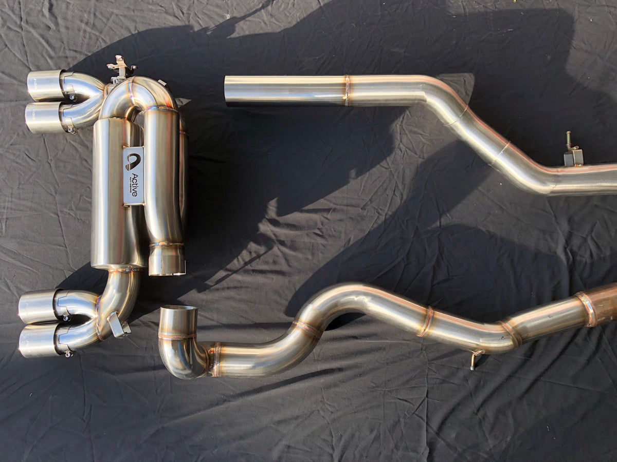Active Autowerke F8X Signature exhaust with Active F-brace