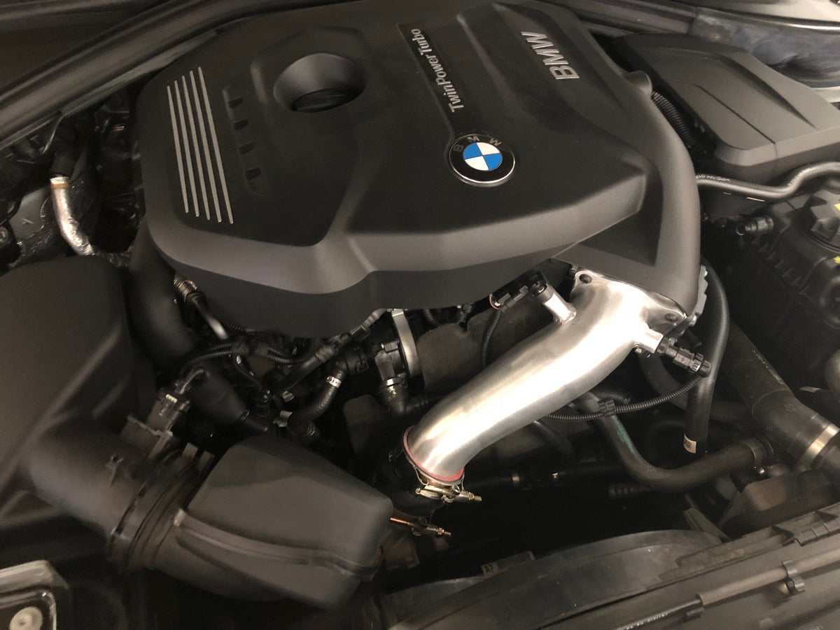 Evolution Racewerks Charge Pipe Kit – Toyota GR Supra 2.0 (B46 / B48) – installed