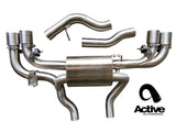 Active Autowerke valved rear axle-back exhaust for BMW M240i G42
