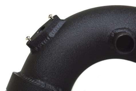 Close-up of NPT bung on BMS aluminum charge pipe