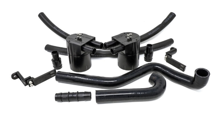 BMS dual oil catch cans for BMW F10 M5 S63TU