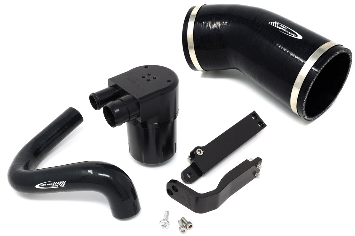BMS X5 X6 B58 oil catch can with BMS silicone intake hose
