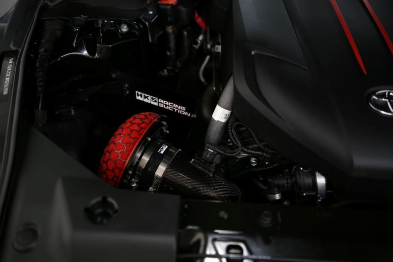 HKS Dry Carbon Racing Suction 70028-AT001 filter and back plate, GR Supra