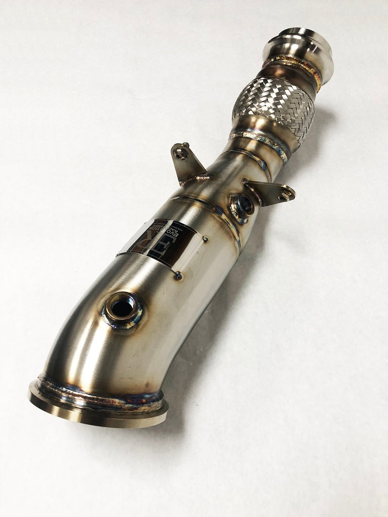 Evolution Racewerks Competition Series 4" Catless Downpipe Toyota GR Supra 2.0 B46 (view 2)