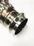 Evolution Racewerks Competition Series 4" Catless Downpipe Toyota GR Supra 2.0 B46 (view 4)