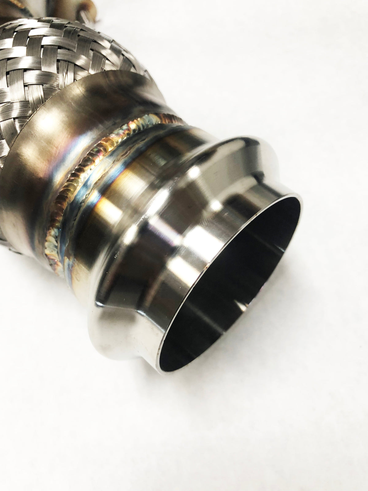 Evolution Racewerks Sports Series 4" High Flow Catted Downpipe – BMW 230i / 330i / 430i / 530i / X3 30i / X4 30i / Z4 30i (B46 US Spec) – downpipe flange