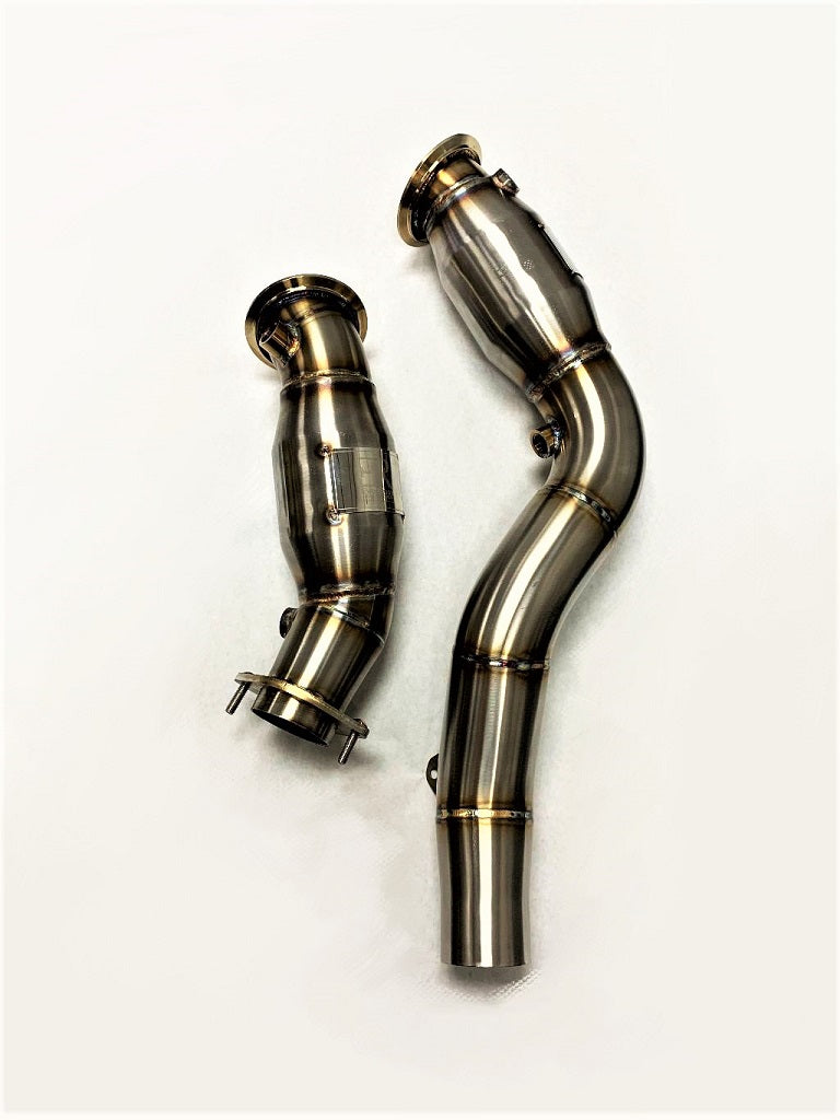 Evolution Racewerks Sports Series High Flow Catted Downpipes S55 (view 3)