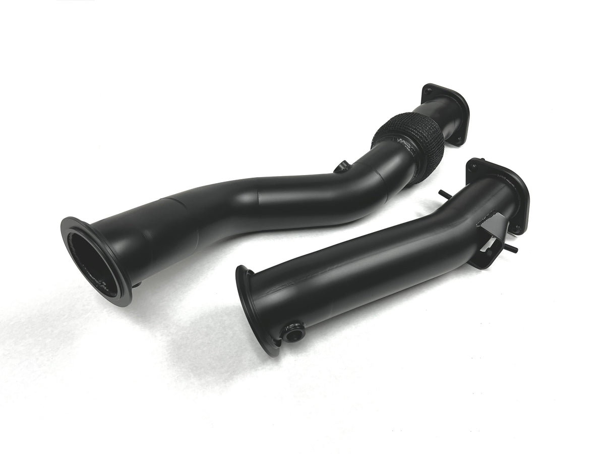 Evolution Racewerks Competition Catless Downpipes – BMW X3M / X4M (F97 / F98, S58) – ceramic thermal coating