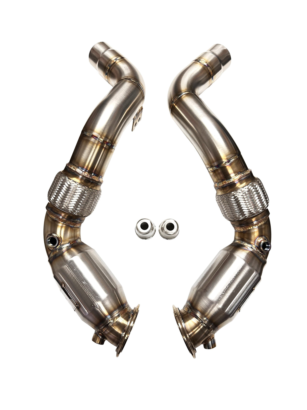 Evolution Racewerks Sports Series High Flow Catted Downpipes M550i / 750i G30 / G11 N63 (view 2)