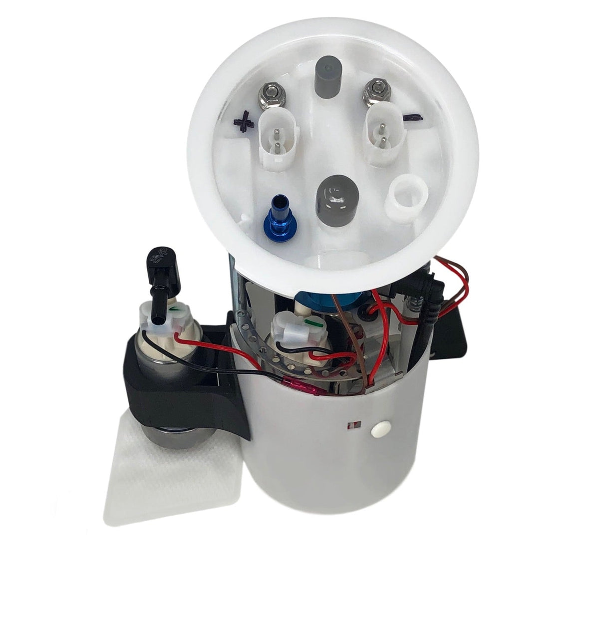 Precision Raceworks E9X / E8X Bucketed Performance Fuel Pump – BMW N54 / N55 – top close-up