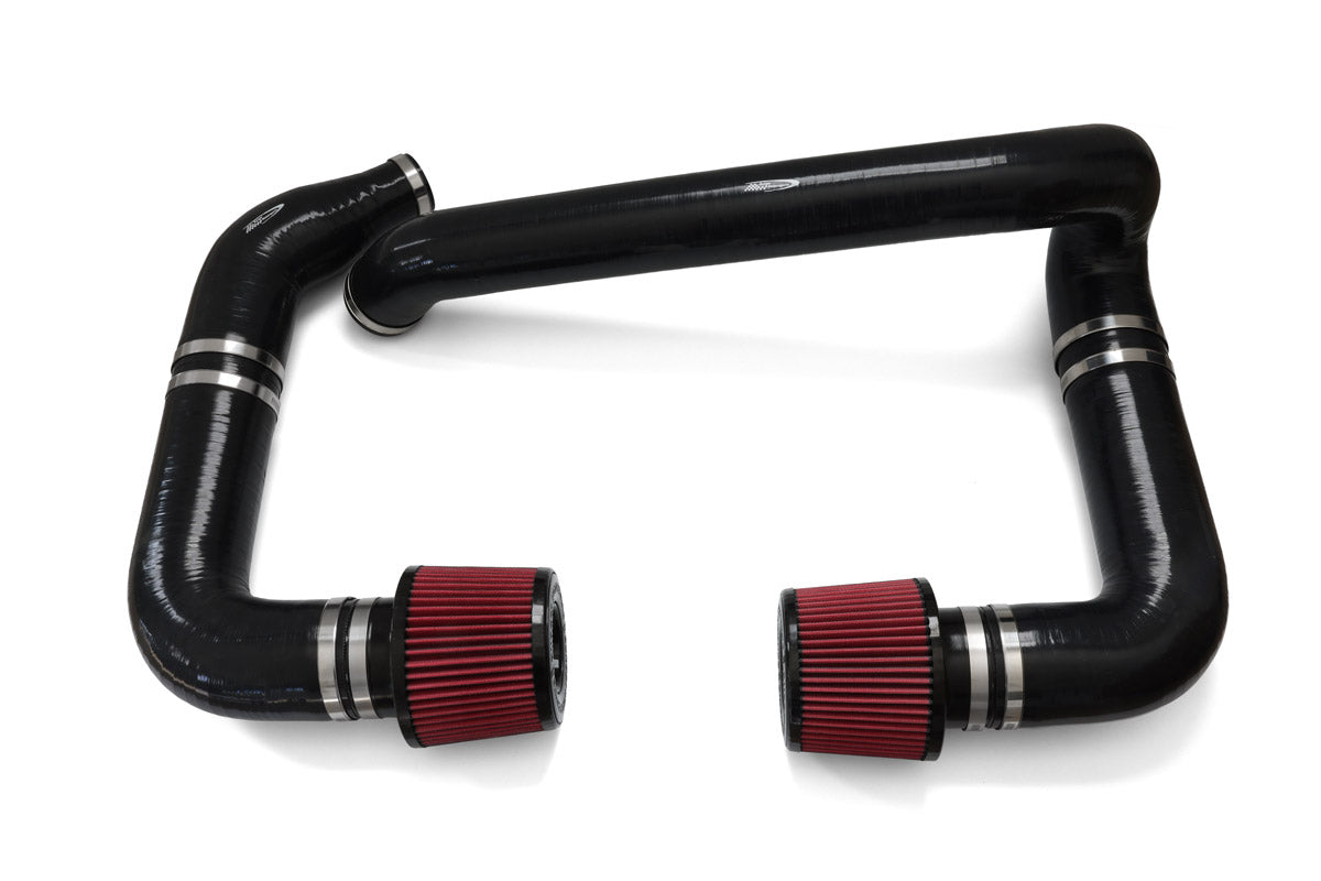 BMS silicone front mount intake for BMW X3 M and X4 M with red filters