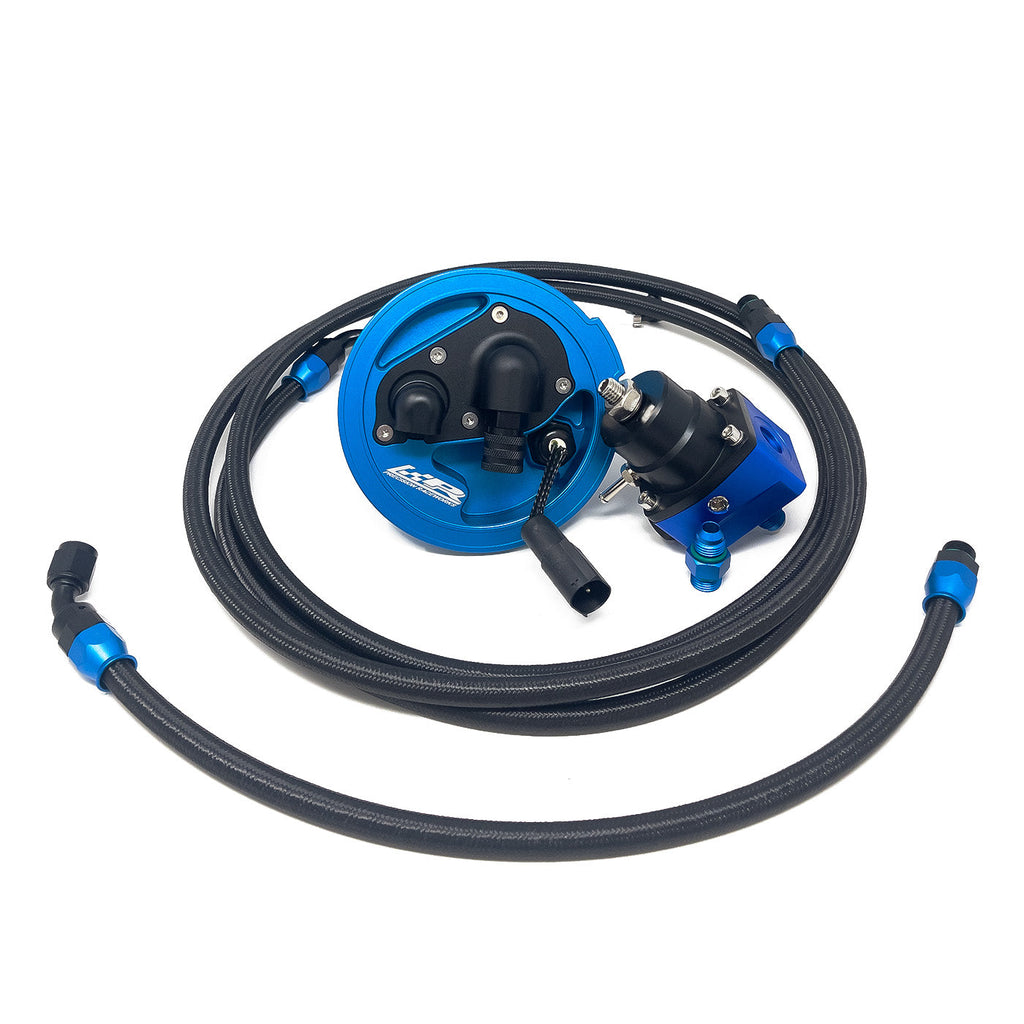 Precision Raceworks E9X / E8X In-Tank Fuel Filter & Regulator V2 – adjustable 1-to-1 regulator with fuel lines
