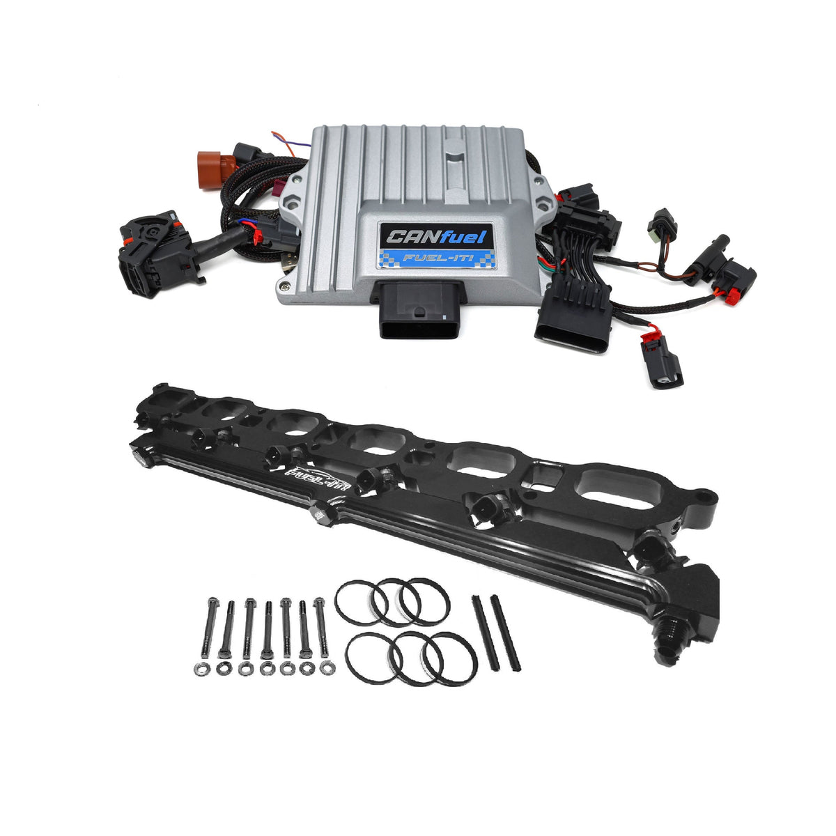 Complete S55 port injection setup with fuel line and controller