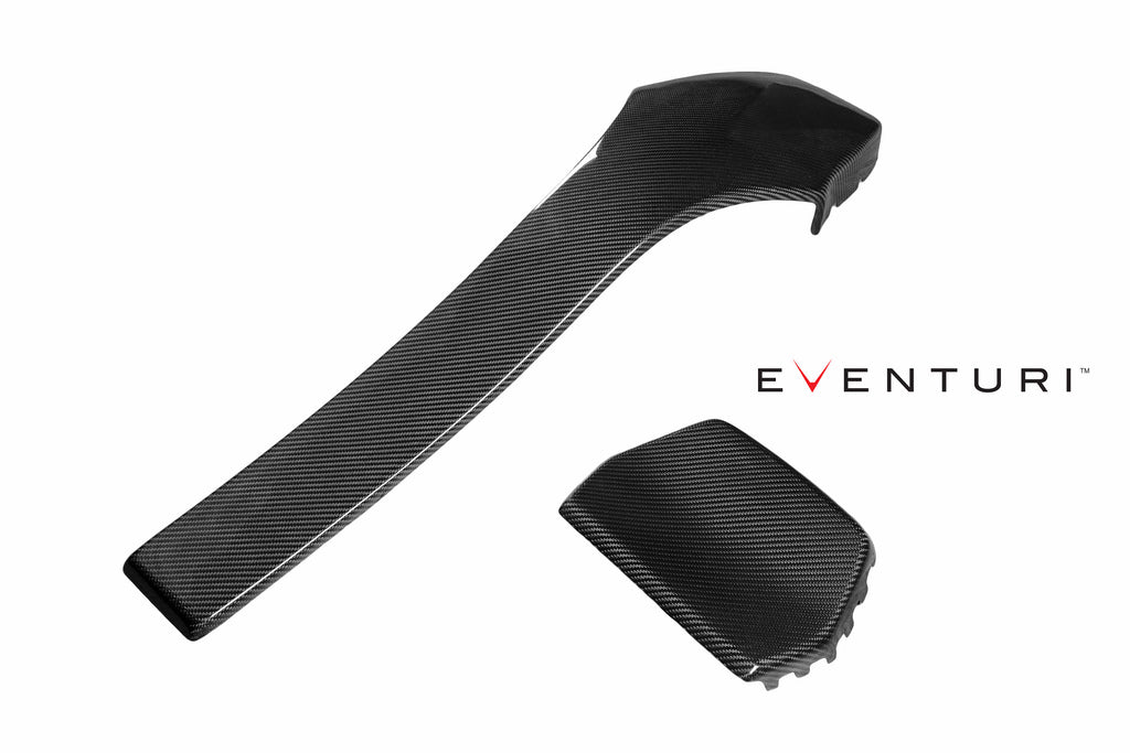 Eventuri F8x carbon seat back covers installed