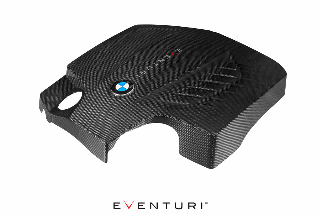Eventuri N55 carbon engine cover angle