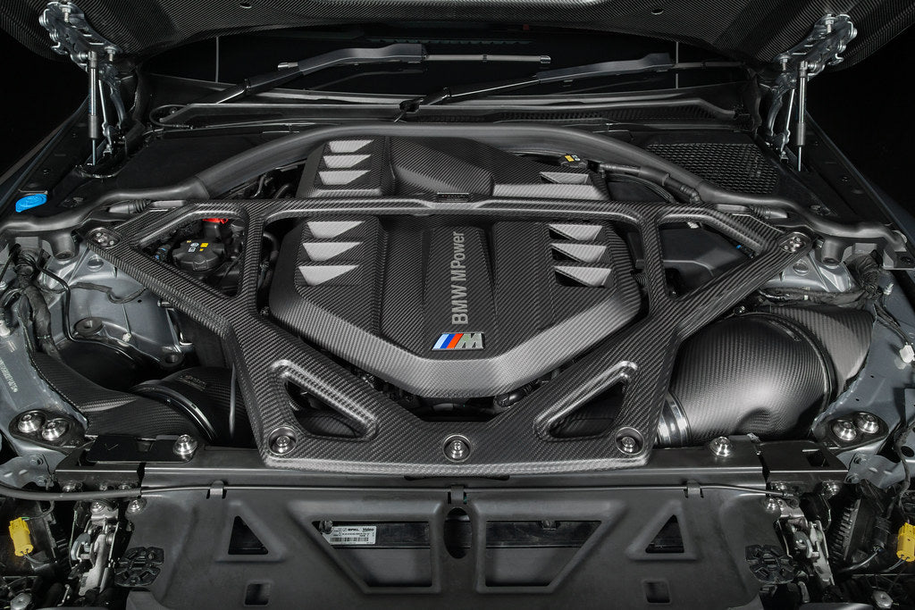 Eventuri G8x matte carbon strut brace installed