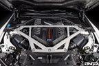 Eventuri G8x matte carbon engine cover installed