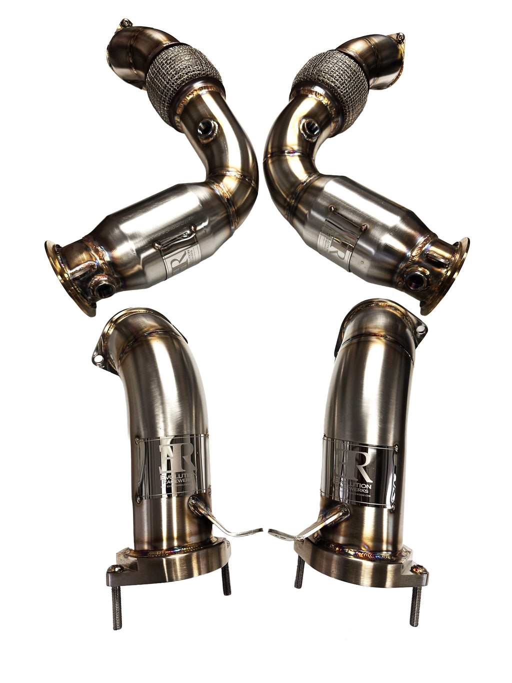 Evolution Racewerks Sports Series High Flow Catted Downpipes BMW M5 G90 S68